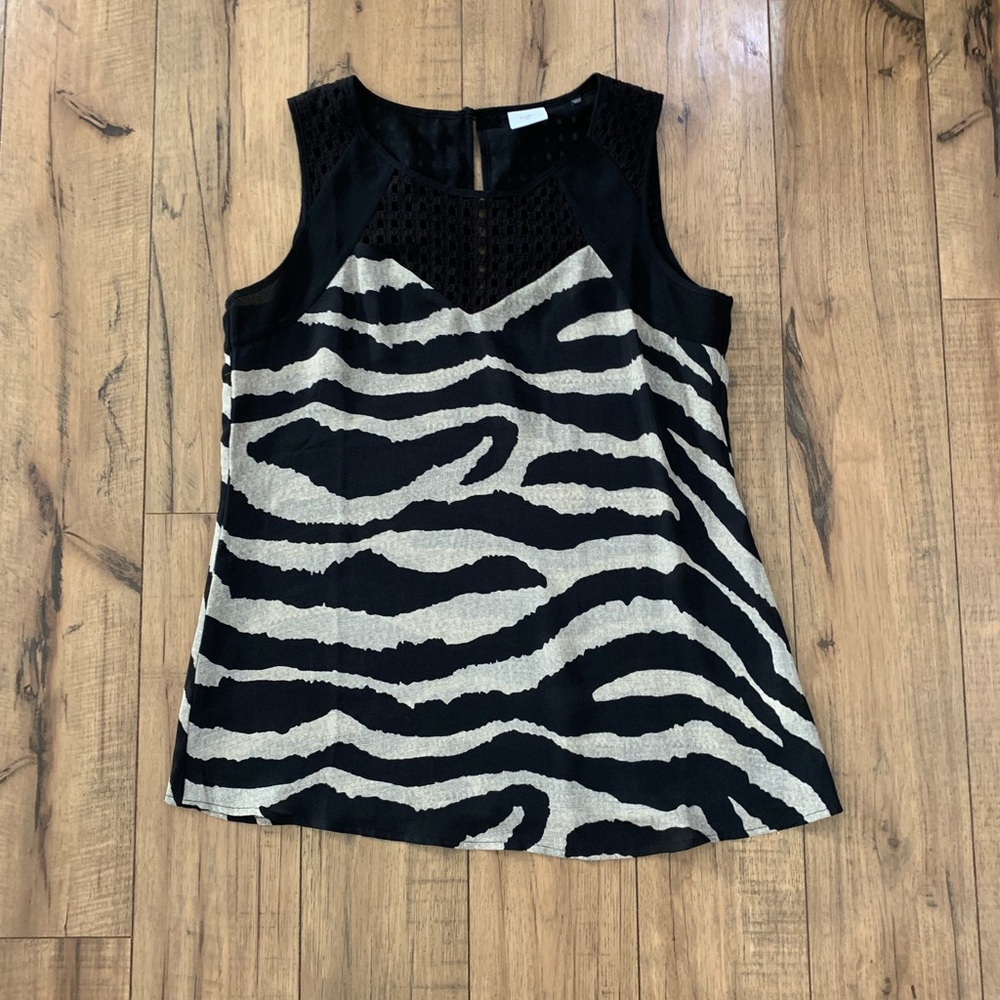 Cabi zebra print blouse, XS